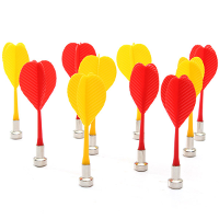 10Pcs Double Sided Magnetic Safe Darts Bullseye Target Game Toy