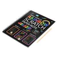 10PCS Grappig Kras Schilderen Notitieboek Zelfmaak Tekenspeelgoed Grote Blaas Kinderen Papier Kunst Educatief Speelgoed