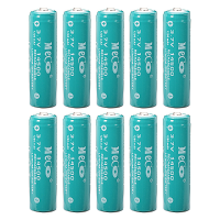 10Pcs Meco 3.7V 1200mah Rechargeable 14500 Li Ion Battery