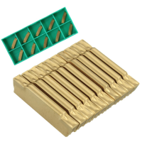 10Pcs Mgmn200 G 2mm Carbide Inserts For Mgehr/mgivr Grooving Cut Off Tool
