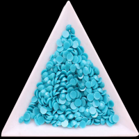 10Pcs Plastic Triangle Rhinestone Tray Plate Nail Tool
