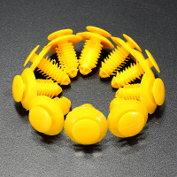 10Pcs Rover 75 Zt Clips Sill Kick Plate Cover Trim Fasteners Yellow
