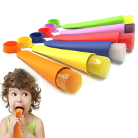 10Pcs Silicone Popsicle Molds Freezer Ice Cream Mold