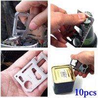 10Pcs Universal Multifunctional Knife Card Life Survival Outdoor Tool