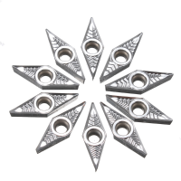 10Pcs Vcgt110304 Ak H01 Vcgt221 Ak H01 Cnc Carbide Inserts