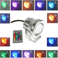 10W 12v Underwater Rgb Waterproof Led Pool Light With Remote Control