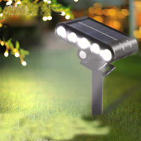 10W LED Solar Landscape Spotlight Buiten IP55 Waterdicht Verstelbare 150° Hoek 10W LED Auto Aan/Uit Tuin Pad Verlichting