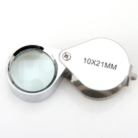 10X 21mm Jewelers Magnifier Loupe Magnifying Glass Loupe