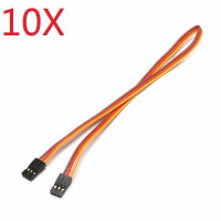 10X 22awg 60core 30cm Male To Male Jr Plug Servo Extension Wire Parallel Cable