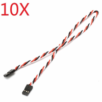 10X 22awg 60core 30cm Male To Male Jr Plug Servo Extension Wire Twisted Cable