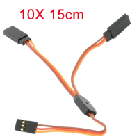 10X Amass 15cm Y Servo Cable Lead Splitter For Jr Spektrum Hitec