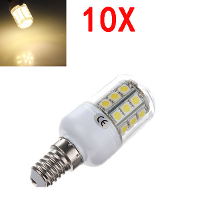 10X E14 3.2W Warm White 5050 Smd 30 Led Corn Bulb With Cover 220v