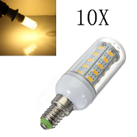 10X E14 7w Warm White 36 Smd 5730 Led Corn Light Lamp Bulbs Ac 220v