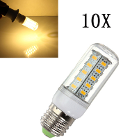 10X E27 Led Bulb 7w Warm White 36 Smd 5730 Ac 220v Corn Light