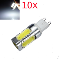 10X G9 7w Cob White Aluminum Led Corn Light Bulbs 220v