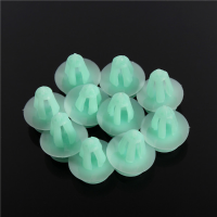 10X Interior Door Panel Card Trim Fastener Clips Green For Skoda