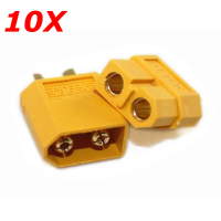 10X Xt60 Male Female Bullet Connectors Plugs For Rc Battery