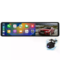 11,26 Inch 4K Carplay Android Auto Spiegel Dash Cam Dubbele Lens Bluetooth WiFi GPS DVR Rij recorder