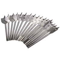 11 38Mm Wood Flat Drill Bits Hex Shank Woodworking Spade Drill Bits