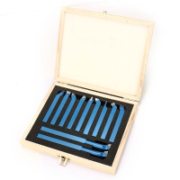11Pcs Carbide Tipped External Turning Tool Set Lathe Cutting Tool Set 8/10/12mm For Mini Lathe
