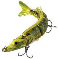 12.5Cm Multi Jointed Pike Muskie Fishing Lure Fakebait Hard Hook Fish Baits