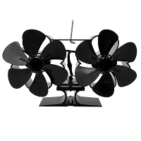 12 Blades Haardventilator Warmte Aangedreven Kachel Eco Vriendelijke Ventilator Houtverbrandingsventilator Draagbare Kac