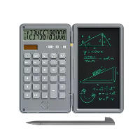 12 Cijfers Weergave Slimme Rekenen Tablet Handgeschreven Knop Batterij Zonne energie Dubbele Voeding Mini Wetenschappeli