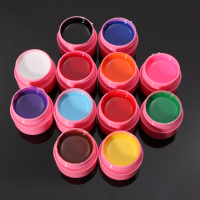 12 Colors Mix Pure Acrylic Nail Art Manicures Uv Gel Builder Set