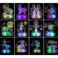12 Constellations Crystal Puzzles 3d Jigsaw Model Diy Toy Xmas Gift