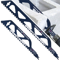 12 Inch 18 Inch Tungsten Carbide Legering Reciprocating Zaagblad voor Holle Cementsteen / Vochtig Beton / Vezelcement /