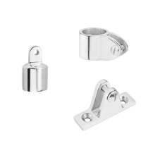 12 STUKS BSET MATEL Universele 3 boog Bimini top Roestvrij staal 316 Maritieme hardware Set Dekscharnier Kaak Schuif Oog