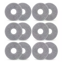 12 Stuks LIECTROUX G8 reinigingsdoeken Microfiber vervangingsdoeken voor raamreinigingsrobot accessoires wasbaar herbrui