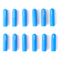12 Stuks Radiomaster Gelabelde Siliconen Schakelaarcoverkits Korte / Lange voor TX16S TX12 Zorror Jumper Flysky Radiozen