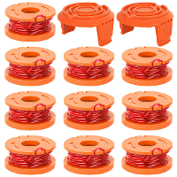 12 Stuks WA0010 Edger Spools vervanging voor Worx Trimmer Spool Line Trimmer Line Refills 0.065 Inch Geschikt voor Worx