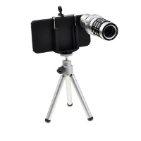 12 X Optical Zoom Telescope Camera Lens With Tripod For Iphone4 4s