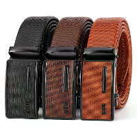 120 Cm herenriem verstelbare automatische gesp PU lederen tailleband retro klassieke zakelijke casual herenbroeksriem