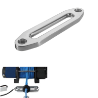 12000 Lbs Winch Rope Guide Silver Hawse Aluminum Fairlead For Off Road 4wd