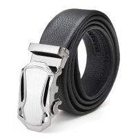 120Cm Men Belt First Layer Cowhide Alloy Automatic Business Buckle Agio