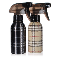 120Ml Plaid Aluminum Water Metal Spray Bottle