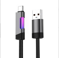 120W USB A naar USB C RGB kabel Snelle Oplaad Dataoverdracht Koperen Kernkabel 1M/2M Lang voor iPhone 16 16 Pro 15 Pro M
