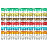 120Xassorted Standard Auto Mini Blade Fuse 5 7.5 10 15 20 25 30 Amp