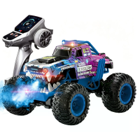 1212 RTR 1/12 2.4G 4WD RC Auto Stunt Amphibische Truck Gemonteerde Spray Eén klik Staande Modus Coole Verlichting Voertu