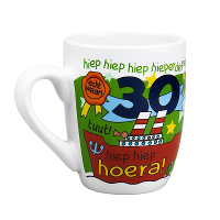 Cartoon mok/beker   30 jaar   300 ml   verjaardags cadeau beker   koffiemok