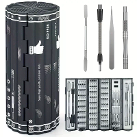 128 In 1 Precisie Schroevendraaier Set CR V Staal Magnetische Driver Kit Flexibele Schacht voor Elektronica Computers Ga