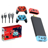[128G] M66 TV spelconsole 4K HD Retro Gaming stick met dubbele draadloze 2,4G controllers ondersteunt 30+ emulators Plug