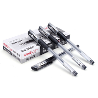 12Pcs/box Deli 6600es Office Supplies Standard Bullet 0.5Mm Black Gel Pen