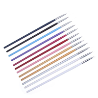 12Pcs Colorful Nail Art Design Painting Pen Brush Set