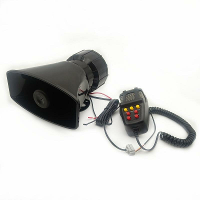 12V 100W 7 Tone Luidspreker Autotoeter Vierkante Mond Alarmhoorn