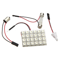 12V 12w 24 Smd Led Car Light Car Bulb Car Roof Lamp Cold White Lamp