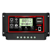 12V/24V 10A 100A LCD Display Dubbele MOS PWM Controle Zonne energie Laadregelaar met USB Zonnecontroller voor Zonne ener